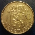 RESERVED FOR JAN - Netherlands 1955 Silver 1 Gulden  - .720 Silver 6.5 grams