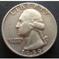 RESERVED FOR JAN - 1959 D Denver Mint Silver Washington Quarter