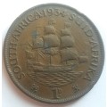 1934 - 1 PENNY (1D) - UNION OF SOUTH AFRICA