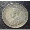 1930 Silver SA Union 3d Tickey  Lovely Detail