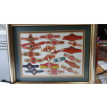 Cigar Band Collection: Frame with Ritmeester various with 22x bands. Circa1970,s