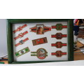 Cigar Band Collection: 1x Small Frame with various cigar bands.