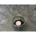 Collection of empty and cleaned citronella candle glass jars. Can be used with tea lights