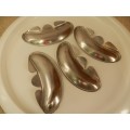 Vintage Kitchen Dining Tableware Effepi of Italy Inox 18/10 Stainless Steel Set of 4x clip on condim