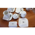 Dinnerware set: Mixed set of Continental Vitrified Hotelware BS4043 and @Home.  Crockery  11 piece
