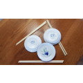Chinese hand painted Dishes. Set of three condiment dishes.