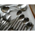 Cutlery Set 38 pieces.  Stainless Steel Cutlery Set  Roestvrij Staal made in Holland. Slim design