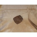 Antique collectables leather Coin Purse.   Early century authentic large Brown leather coin purse