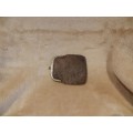 Antique collectables leather Coin Purse.   Early century authentic large Brown leather coin purse