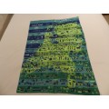 Vintage collectable Ladies scarf.  Souvenir Holland KLM with map.