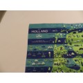 Vintage collectable Ladies scarf.  Souvenir Holland KLM with map.