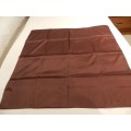 Vintage collectable Ladies scarf.  Classic satin finish square scarf in Brown