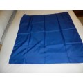 Vintage collectable Ladies scarf.  Classic silk type square scarf in plain Blue
