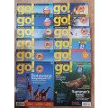 Magazines: GO!  12x Magazines - Year 2010.   Issue No: 043 to No: 054.  Issues: January to December