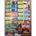 Magazines: GO!  12x Magazines - Year 2011.   Issue No: 055 to No: 066.  Issues: January to December