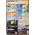 Magazines: GO!  12x Magazines - Year 2018.   Issue No: 138 to No: 150.    Issues January to December
