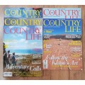 Magazines: Country Life 5x Magazines - Year 2020. Issue No: 282 to No: 286  Issues January to June