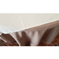 Round Cotton Table Cloth in Brown colour: Round - diameter 170cm.