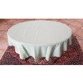 Round Cotton Table Cloth in green colour: Round - diameter 136cm.
