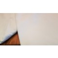 Large rectangular White Damask Table Cloth. Size 262x170cm.
