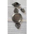Antique Pewter Set of miniature bowls.  Late18th early 19th Century Hallmarked.
