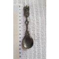 Antique Dutch Pewter spoon.  18/19th Century. 1x hand cast pewter spoon