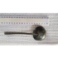 Antique Dutch Pewter spoon.  18/19th Century with Angel and trumpet mark.