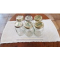 Consol Preserve Jars. Consists of 6x Standard 1 Litre Glass jars with metal screw top lids