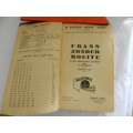 Vintage Dutch Language Guide 1945.  Booklet: Miniatuur Fransch zonder Moeite