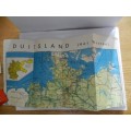 Vintage and collectable Travel Brochure/Map 1950s.   Brochure: (Dutch) Duitsland
