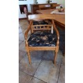 Dining Table of Solid Oak with 8x matching Solid Oak dining chairs