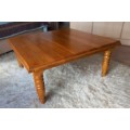 Solid Oak Coffee table set.  Large Coffee table with 2x smaller side tables.