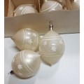 Vintage Christmas tree decorations. Glass balls for hanging in the tree