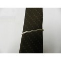 Men`s Vintage Tie Clip. c1970s. Nickel plated clip snake design with painted eyes.