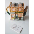 VINTAGE - THE VILLAGE NOVELTY TEAPOT COLLECTION BY ANNIE ROWE.  A Collector`s item.