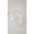 Glass Flower vases. Large glass vase with scalloped edge. Plain glass.