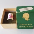 A Vintage Masons Ironstone collectors thimble in original presentation box.