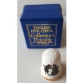 A collectors thimble by Theodore Paul of London in original presentation box.