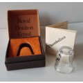 A Royal Doulton Chrystal collectors thimble in original presentation box.