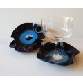 Novelty coasters made of Vinyl records. Set of 3x records: