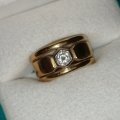 18ct Gold Engagement / Wedding ring CRAZY R1 START