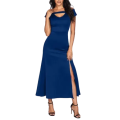 Sexy Blue A-Line Dress