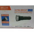 ULTRA BRIGHT SMALL SUN T6 LED ALLOY RECHARGEABLE TORCH