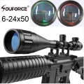 Beileshi 6-24 X 50 AOEG Green Red Mil Dot / Rangefinder Reticle Tactical Rifle Scope