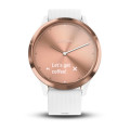 Garmin vivomove HR Sport Rose Gold w/ White Band Regular