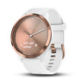 Garmin vivomove HR Sport Rose Gold w/ White Band Regular