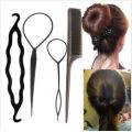 4PCS HAIRSTYLING TOOLS- FOR A PROFESSIONAL HAIRDRESSING STYLE-CHECK OUT U TUBE FOR 1000'S OF STYLES