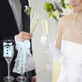 BRIDE & GROOM WEDDING GLASS TOPPER  DECOR- SOLD AS A SET - (1 groom,1 bride)