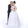 STUNNING ROMANTIC RESIN WEDDING CAKE TOPPER - BRIDE AND GROOM