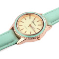 GENEVA MINT GREEN WATCH SURROUND AND PU LEATHER STRAP IN PRETTY MINT GREEN